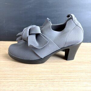 Bernie Mev Chesca gunmetal gray slip on heel - size 40